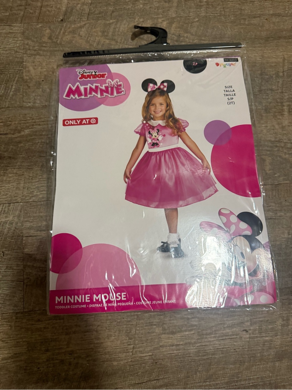 Disney Pink Minnie Mouse Toddler Dress with Bow Headband 2T